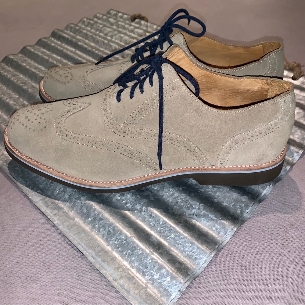 Pete Millar Cambridge suede wingtip oxfords